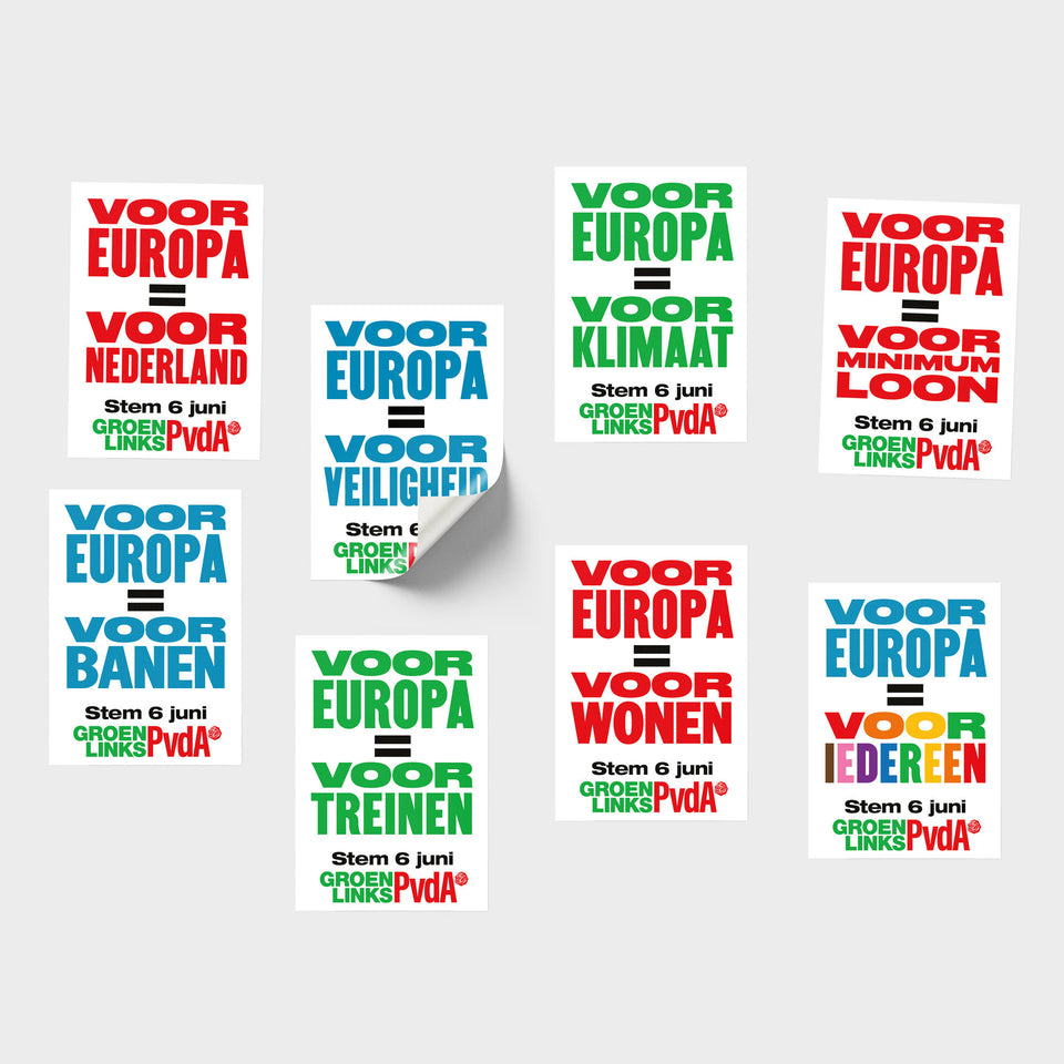 Stickers EU24 VOOR Europa